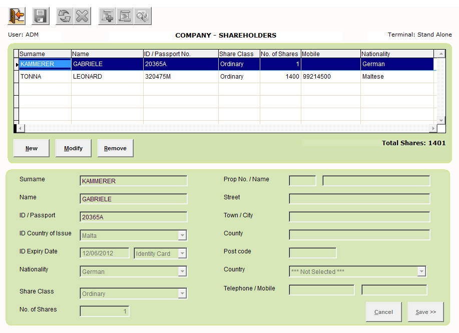 AudAssist - Reminds you of upcoming VAT Returns / Annual Returns / Income Tax Returns